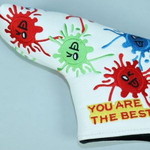 Golf Putterhaube *Smiling Face* Headcover Blade PU-Leder