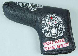 Golf Putterhaube *Löwe* Headcover Blade PU-Leder