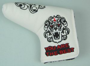 Golf Putterhaube *Löwe* Headcover Blade PU-Leder