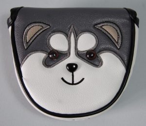 Golf Putterhaube „Husky“ Headcover Mallet PU-Leder