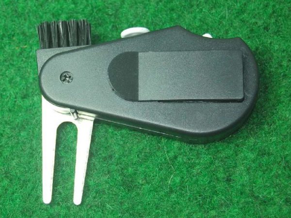 Pitchgabel mit Ballmarker, Bürste, Schlagzähler und Clip   *Neu* – Bild 4